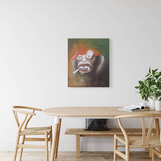 Bonobo The Smoking Monkey Print